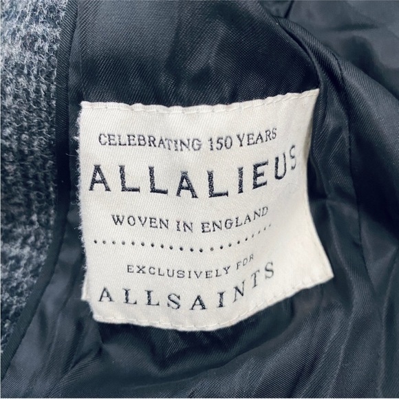 All Saints 100% wool trench jacket - Picture 13 of 15